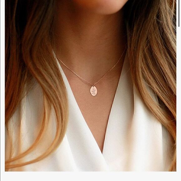 Monooc September Morning Glory Girls/ Woman’s birth month Necklace - Picture 2 of 3